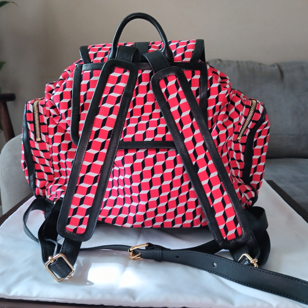 Pierre Hardy Red Geometric Backpack - Picture 4 of 5